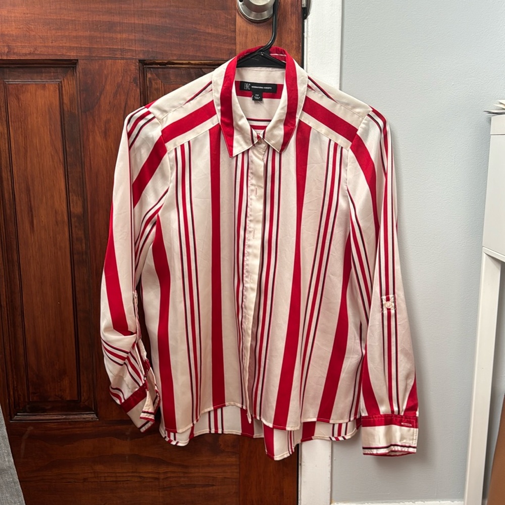 Silky Button Up Blouse